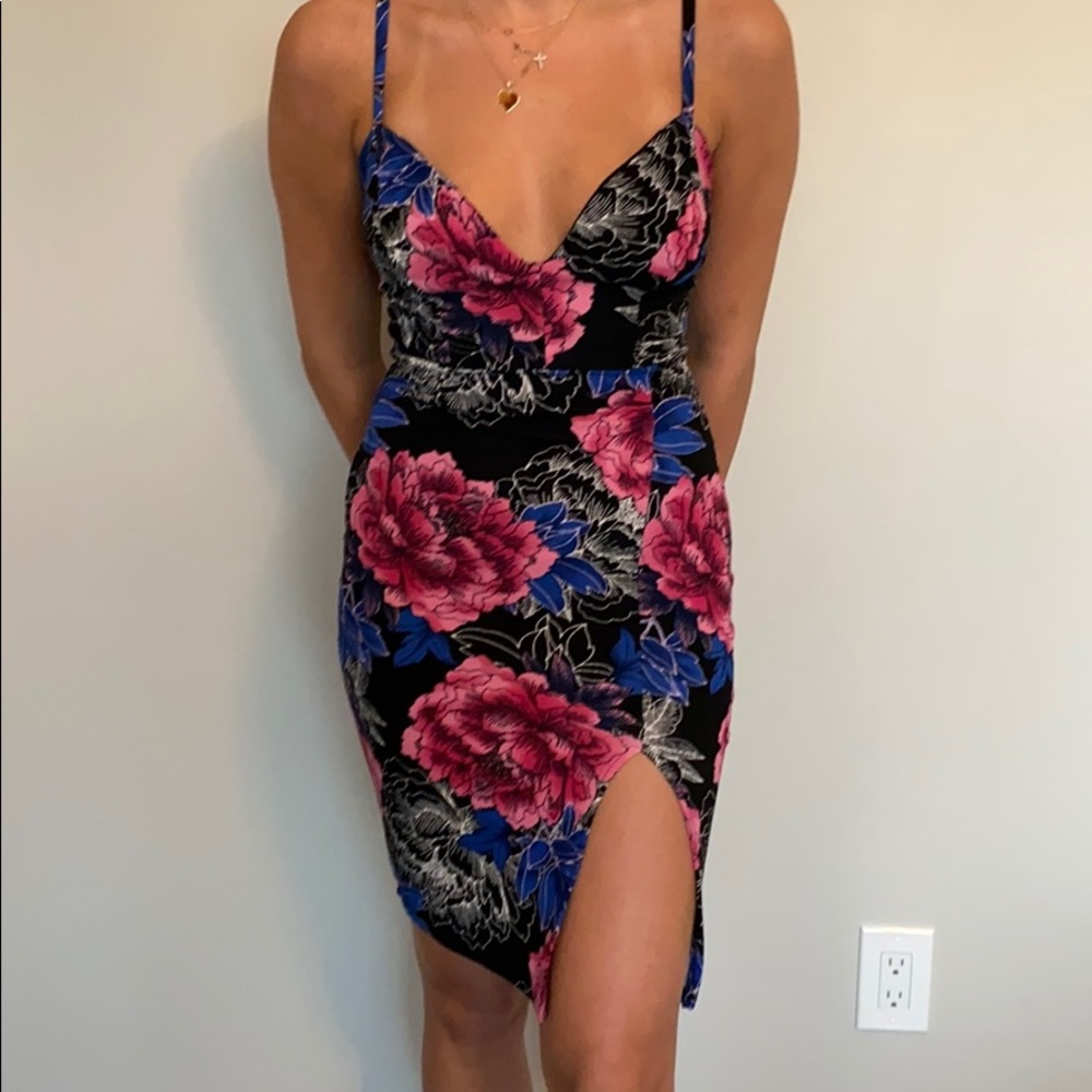 Floral mini dress